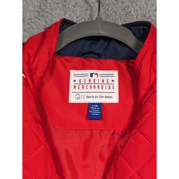 St. Louis Cardinals Quilted Women's Vest Zip Front MLB Baseball Red - Picture 3 of 5